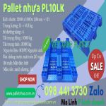Pallet nhựa màu xanh 1200x1000x150mm 12kg